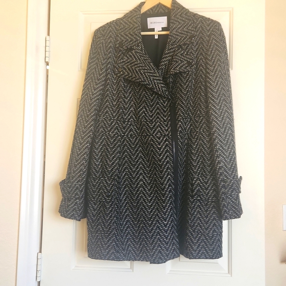 BCBGeneration tweed coat size L